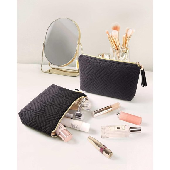 BAGSMART Women 2 Pcs Purse Travel Pouch for Makeup Small Cosmetic Bag - Picture 2 of 8